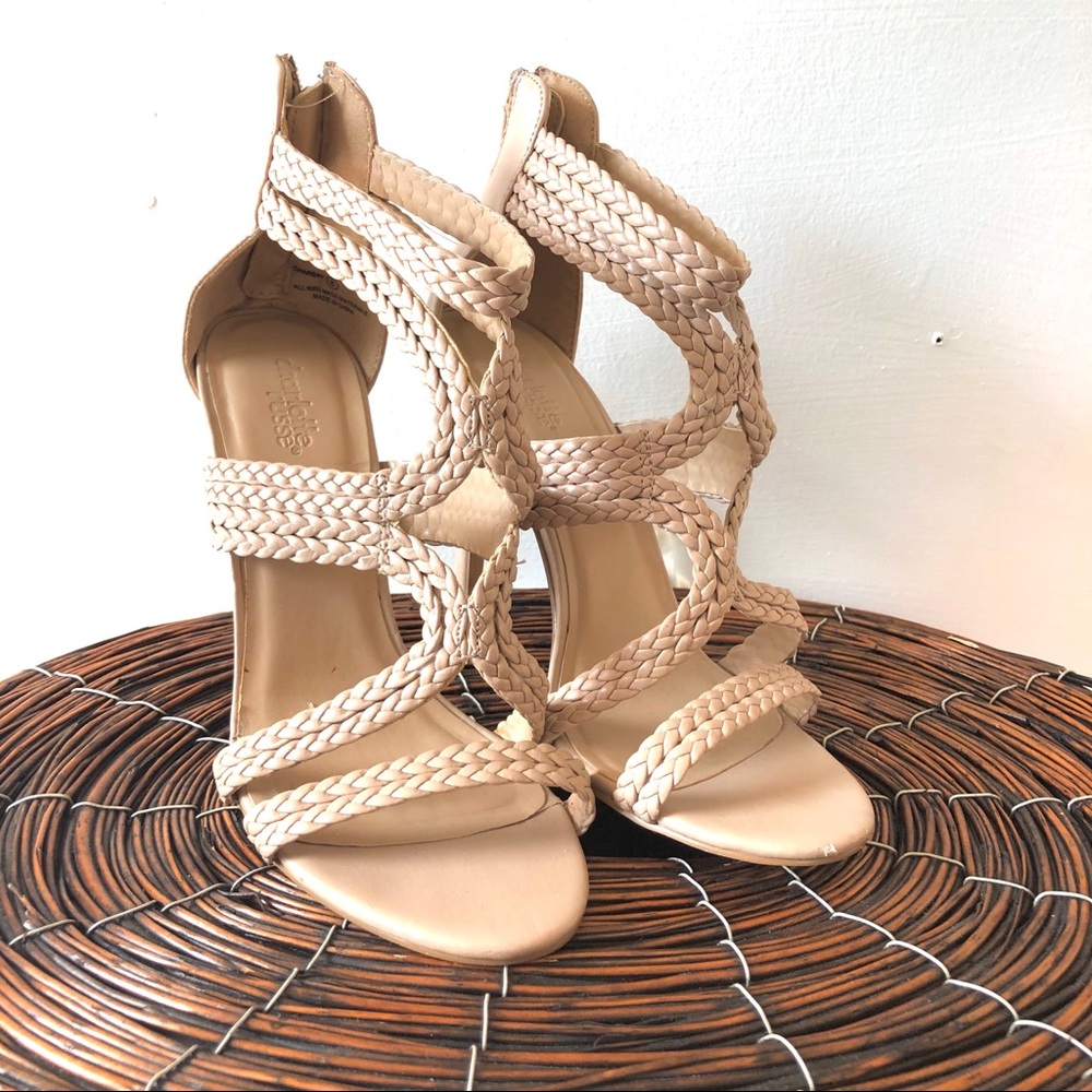 CHARLOTTE RUSSE | Nude Braided Heels